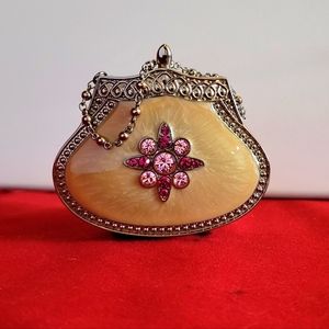 Partylite Novelty Purse Votive holder with Mirror